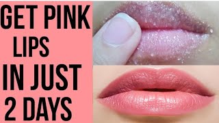 Get Soft Pink Lips Naturally Permanently/100% Works At Home/How To Get Rid Of Dark Lips/Hot Gulabi