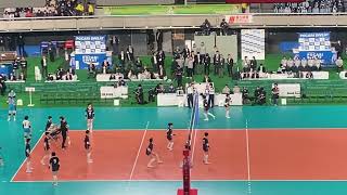 就実高校公式練習(スパイク練習・メンバー紹介) 【春高2025 女子準決勝】