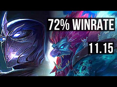 SHEN vs TRUNDLE (TOP) | 72% winrate, Rank 7 Shen, 1/1/8 | EUW Challenger | v11.15