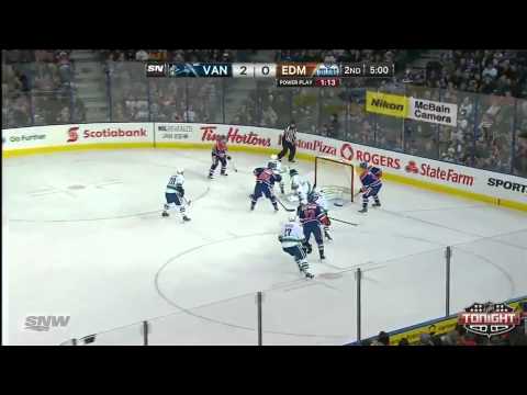 Canucks @ Oilers Highlights 1/21/14