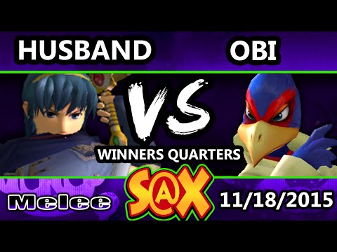 S@X 124 - Husband (Marth) Vs. Obi (Falco) SSBM Winners Quarters - Smash Melee