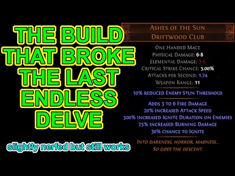Smart Players Broke 2021's Endless Delve. The Build Still Works, Nerfs Were Small. Path Of Exile POE