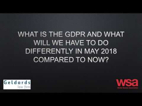 Club Solutions - Changes to GDPR, as explained by Geldards.