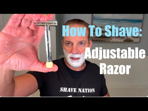How To Shave with an Adjustable Safety Razor Merkur Progress #shaving #razor #adjustable #howto