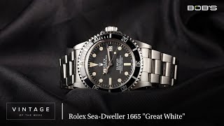  Vintage Rolex Sea-Dweller 1665 Great White