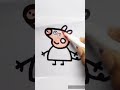 Peppa Pig Colour Art Draw Drawing Painting Viralvideo Trending Kidsvideo Colour Peppa Pig