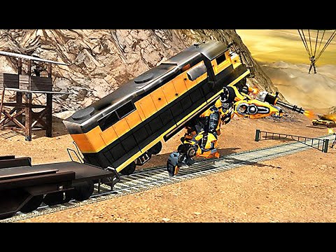 Futuristic Train Transform Robot Games - Mission 4