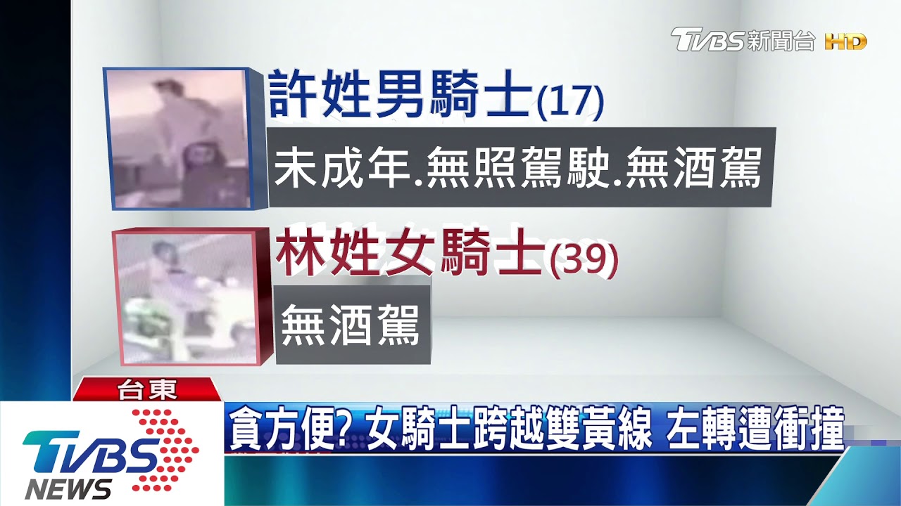 都有錯！女違規迴轉　遭無照少年衝撞亡