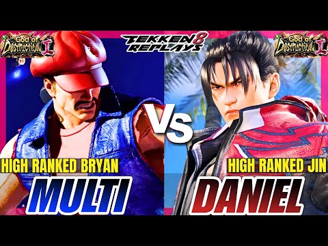 Tekken 8 - Multi (Bryan) vs Danielmado (Jin) - High Level Ranked Match Replay