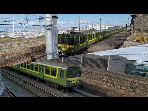 IÉ 8100 & 8300 class dart trains at Dùn Laoghaire  6/4/2021