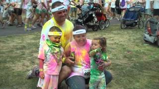 preview picture of video 'Ypsilanti Color Run 7.22.12 - Team De Colores'