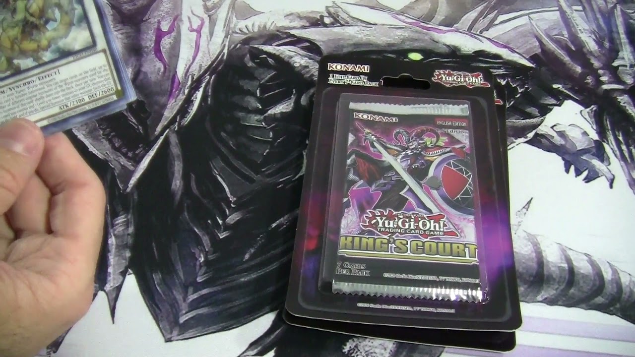 Yugioh Kings Court Trading Cards! Opening 4 Packs of Yugioh Kings Court