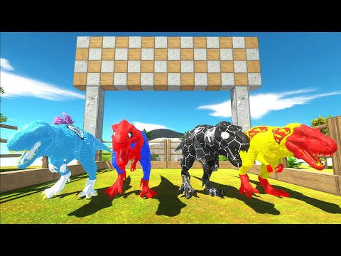 Tyrannosaurus Rex (T-REX) Superheroes Dc vs Marvel Speed Race Champions Jurassic World Evolution 3