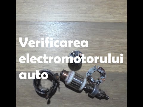 Checking the car's electric motor/starter