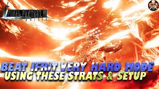 [FF7: Ever Crisis] - Beating Ifrit Very Hard mode & Unlocking Hellfire! Team Setup & Battle Strats