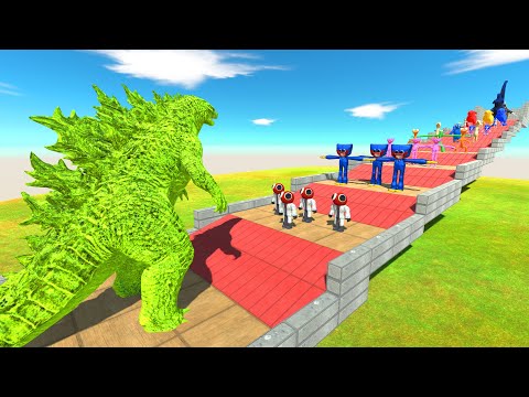 Godzilla Green VS Team Megalon; Megalodon Rex; Shin Godzilla; Rainbow Friends  - ARBS