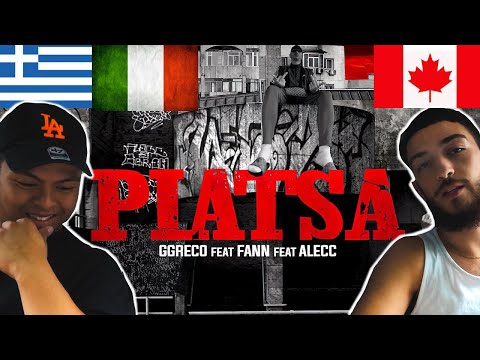 CANADIANS REACT TO GREEK/ITALIAN RAP - GGreco // PIATSA feat. Alecc x FANN (Official Music Video)