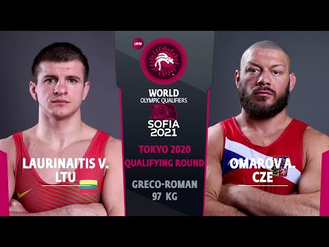 1/2 GR - 97 kg: V. LAURINAITIS (LTU) v. A. OMAROV (CZE)