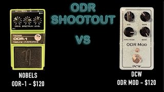 Video thumbnail for NOBELS ODR 1 VS.  DCW ODR MOD - ODR SHOOTOUT #1 - GUITAR PEDAL SHOOTOUT by GuitarPedalShootout