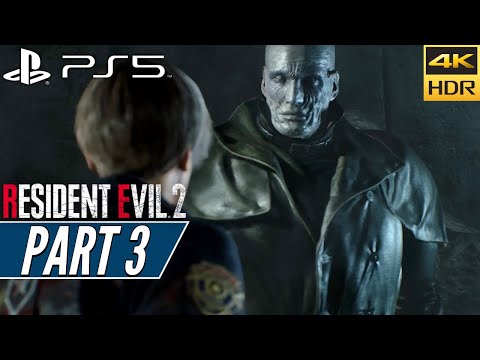 RESIDENT EVIL 2 REMAKE (PS5) | LEON A | Walkthrough Gameplay PART 3 [4K 60FPS HDR]- No Commentary