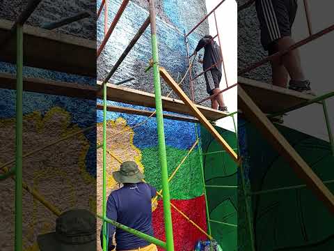 un día común #mural #orgulloamazonense #pinturatiza  puerto Ayacucho amazonas. mural redoma autana