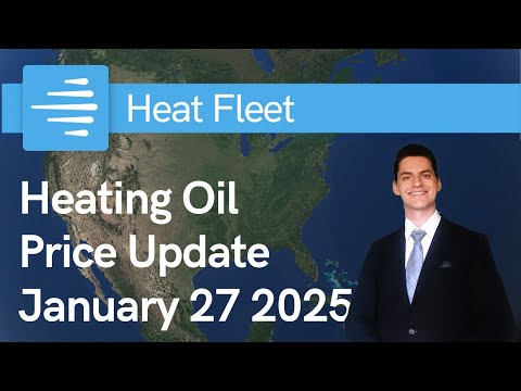 Weekly Heating Oil Price Trend January 20 - January 27, 2025 Graph of U.S. heating oil prices from January 20 - January 27, 2025, with a fuel truck. Prices fluctuate slightly around $3.64.