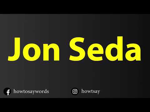 How To Pronounce Jon Seda