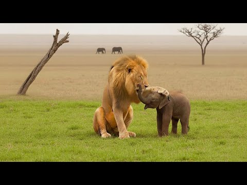 Lion Raised a Blind Baby Elephant — What Happened Next Left the World in Tears!