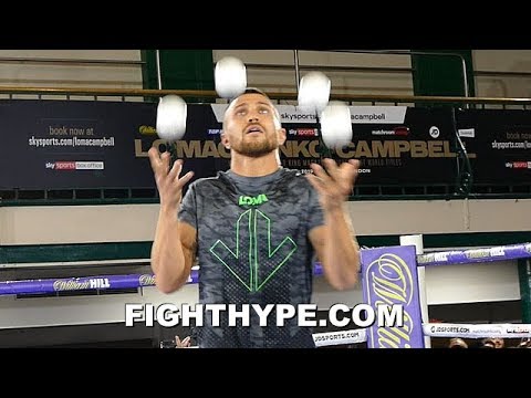 LOMACHENKO DAZZLES WITH JUGGLING SKILLS; PUTS HAND-EYE COORDINATION ON DISPLAY FOR U.K. FANS