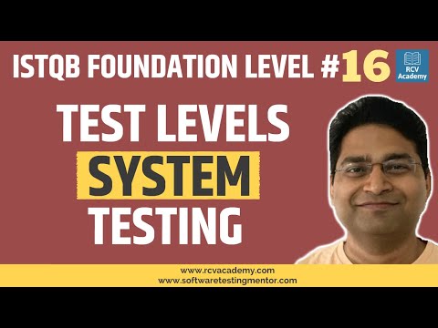 ISTQB Foundation Level 16 Test Levels | System Testing