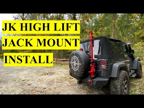 Jeep Wrangler JK Rear High Lift Jack Mount Installation - Rugged Ridge