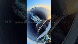 Watching the wake from the very aft of Star Princess hits different — especially at sunset