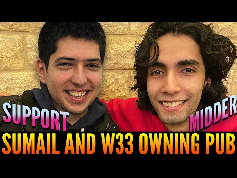 SUMAIL Leshrac Mid & W33 Rubick Support Teaching Pubs a Lesson - Literally Insane Game 7.31d- Dota 2