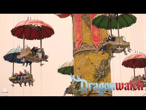 Dragon Watch - Toverland - Intamin - Parachute Tower - POV - New 2023