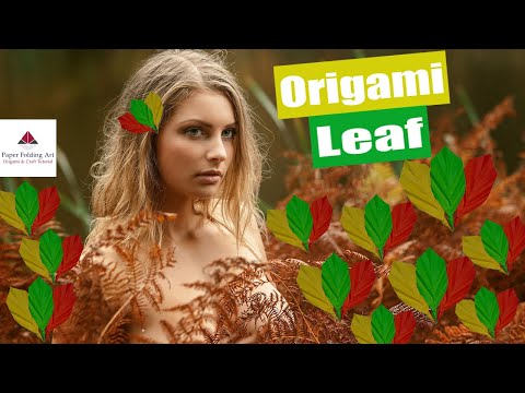 LEAF|Easy DIY Paper Leaves making Instructions|Easy Origami Leaf Tutorial|Origami Tutorial