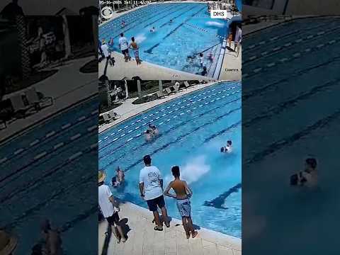 Off-duty ICE officer saves 6-year-old boy from drowning in a Florida pool #shorts