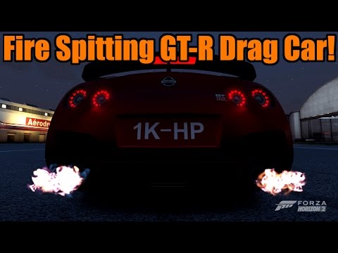Forza Horizon 2 | 1000+ HP Nissan GT-R Drag Car | 4.10 Gears