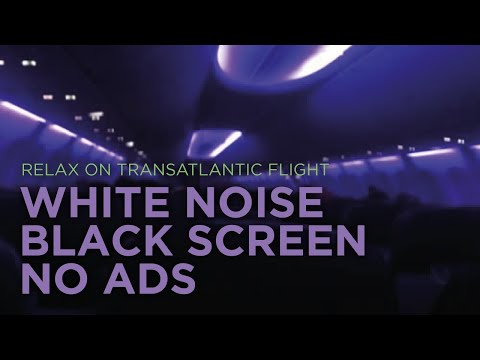 Airplane Cabin Sound// 9 hours // No Ads // Black Screen