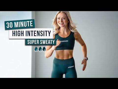 Day 26 - 30 MIN INTENSE NO BACKING DOWN HIIT Workout - Full Body, No Equipment, No Repeat