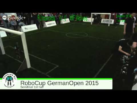 RoboCup GermanOpen 2015 Semifinal 1 Berlin United - Fumanoids vs. WF Wolves