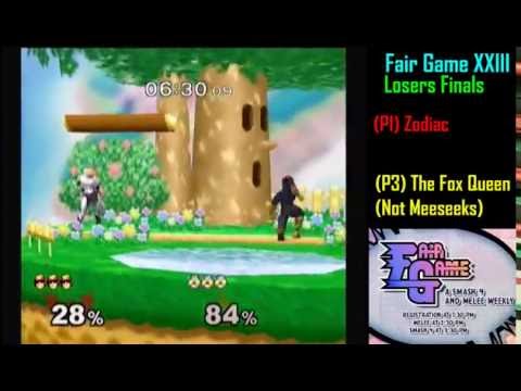 Fair Game XXIII Melee: Zodiac (Falcon) Vs. Mr. Meeseeks (Shiek) Losers FInals
