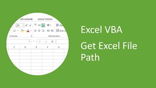 Excel VBA - How to Get Excel File Path