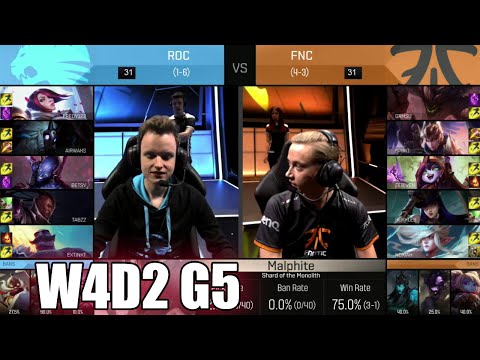 ROCCAT vs Fnatic | Week 4 Day 2 S6 EU LCS Spring 2016 | ROC vs FNC G1 W4D2