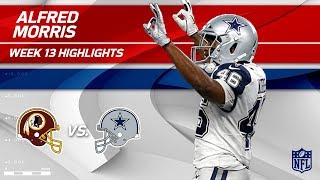 Alfred Morris Racks Up 127 Yards & 1 TD vs. Former Team | Redskins vs. Cowboys | Wk 13 Player HLs