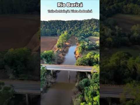 Rio Buricá na divisa de Três de Maio e B. Vista do Buricá na Região Noroeste #regiaodasmissoes #sul