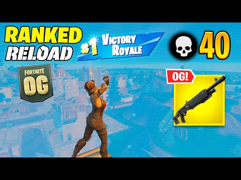 High Elimination Solo vs Squads RANKED Win Gameplay (Fortnite Reload)