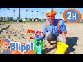 Learn Colors And Counting At A Beach Blippi Kids Playground Educational Videos For Kids