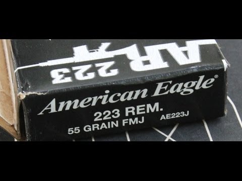 .223 Remington, American Eagle, 55gr FMJ (AE223J), Velocity Test, 16" Barrel