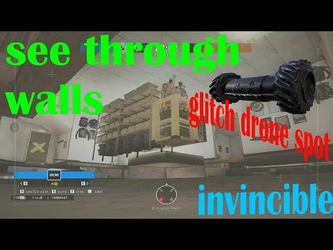 2 Drone Glitch Spots that SEE THROUGH WALLS, are INVISIBLE: Crimson Heist Glitch Spots | R6 Siege