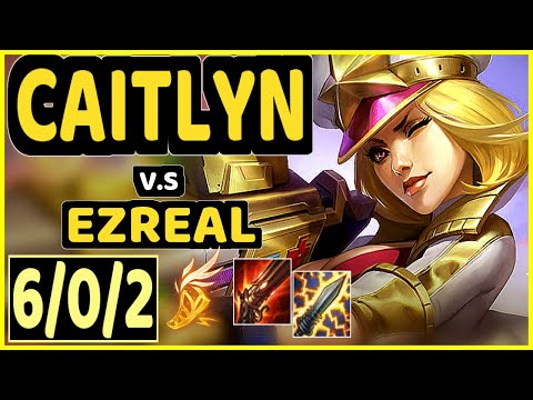 NYU (CAITLYN) vs EZREAL - 6/0/2 KDA BOTTOM ADC GAMEPLAY - BR Ranked GRANDMASTER